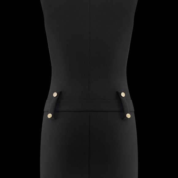 MESHKI Black Belted Mini Dress — Sleeveless, Gold Hardware, Size Small - Picture 14 of 15